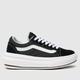 Vans comfycush old skool overt trainers in black & white