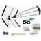 Kit Antenna Digitale Terrestre Con Filtro 5g Lte Hd Impianto Tv Completo Amplificatore E