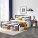 Taomika 3-pieces Platform Bed with Headboard and Modern Nightstands Sets