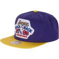Los Angeles Lakers NBA Hardwood Classics Back to Back Snapback By Mitchell & Ness - Lila/Gelb - Unisex