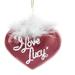 Kurt Adler I Love Lucy Heart Glass Hanging Figurine Ornament Glass in Red/White | 3.75 H x 2.4 W x 5 D in | Wayfair LU4181