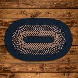 Black/Blue Oval 2' x 9' Area Rug - Rosalind Wheeler Madison - Blue Moon 2"X11" Wool | Wayfair 3DF573D010814563A679ADBF40C48B15