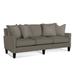 Braxton Culler Urban Options 83" Square Arm Sofa Cotton/Polyester/Other Performance Fabrics in Gray/Black | 38 H x 83 W x 37 D in | Wayfair