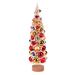 The Holiday Aisle® 18" H Slender Gold Artificial Pine Flocked Christmas Tree with, Wood in Green | 5 W in | Wayfair