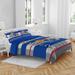 Kansas Jayhawks Heathered Stripe 3-Piece Full/Queen Bed Set