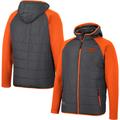 Men's Colosseum Charcoal/Orange Oklahoma State Cowboys Good On You Raglan Full-Zip Jacket