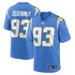 Men's Nike Otito Ogbonnia Powder Blue Los Angeles Chargers Game Player Jersey