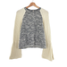 Anthropologie Sweaters | Dolan Left Coast Anthropologie Knit Mixed Pullover Sweater | Color: Cream/Gray | Size: Xs