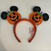 Disney Accessories | Halloween Disney Ears Mickey Jack-O’-Lantern Pumpkin Ears Mickey Ears Minnie Ear | Color: Black/Orange/Red | Size: Os