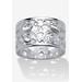 Women's Filigree Vintage-Style Ring In .925 Sterling Silver Jewelry by PalmBeach Jewelry in Silver (Size 6)