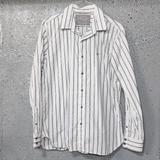 American Eagle Outfitters Shirts | Ae American Eagle Vintage Fit Mens Striped Long Sleeve Button Down Shirt Large | Color: Blue/White | Size: L