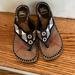 Burberry Shoes | Burberry Wedge Espadrille Sandals | Color: Black/Tan | Size: 36