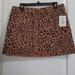 Free People Skirts | Free People Leopard Print Zip It Up Mini Skirt Womens Sz 30 Regular Nwt | Color: Black/Brown | Size: 30 Regular