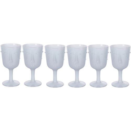 "Weinglas VILLA D'ESTE ""Vis à Vis weiß"" Trinkgefäße weiß Weinglas Weingläser und Dekanter Gläser-Set 300 ml"