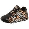 Sneaker SKECHERS "UNO - METALLIC LOVE", Damen, Gr. 39, schwarz, Lederimitat, sportlich, Schuhe, Freizeitschuh, Halbschuh, Schnürschuh mit trendigen Metallic-Print