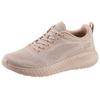 Sneaker SKECHERS "BOBS SQUAD CHAOS FACE OFF", Damen, Gr. 39, beige, Textil, sportlich, Schuhe, Freizeitschuh, Halbschuh, Schnürschuh mit Komfort-Innensohle