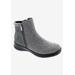 Extra Wide Width Women's Drew Kool Bootie by Drew in Grey Suede Flannel (Size 5 WW)