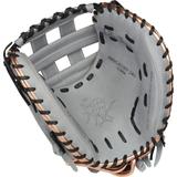 Rawlings Heart of the Hide 33" Fastpitch Softball Catcher's Mitt - Right Hand Throw Gray