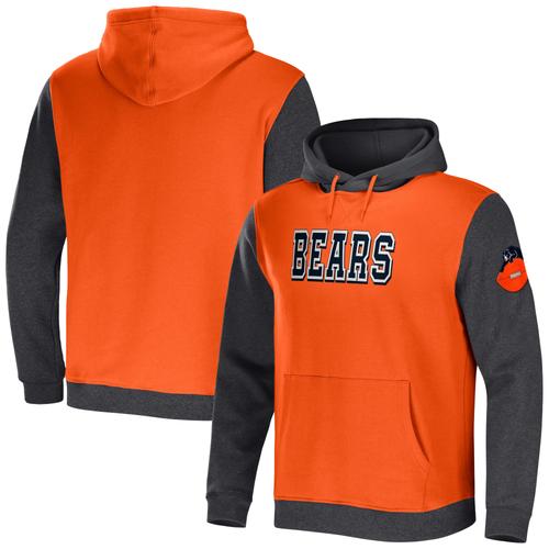 Orange/Anthrazitfarbener Chicago Bears Colorblock-Kapuzenpullover für Herren aus der NFL x Darius Rucker-Kollektion von Fanatics