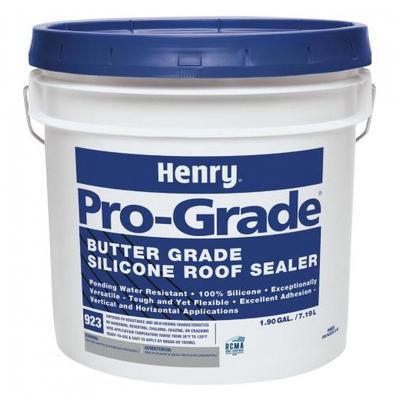 Henry Pro Grade 923 Butter Grade Silicone Roof Sealer 2 Gallon Pail Single Pail