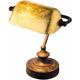 Lampe de table Lampe de table Lampe d'appoint Lampe de banquier Liseuse, métal couleur rouille
