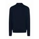 Maerz Rollkragenpullover Herren navy, Gr. 58, Wolle, aus Merino Wolle für