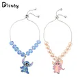 Disney-Bracelet en métal avec pendentif ange bracelet en perles de cristal accessoires de bijoux