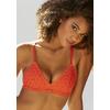 Bralette S.OLIVER "Clarissse", Damen, Gr. 32, N-Gr, rot, Microtouch, Obermaterial: 93% Polyamid, 7% Elasthan, feminin, sehr schmal, BHs, ohne Bügel aus feiner, floraler Spitze ohne Verschluss und Bügel