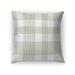 THIN PLAID GREEN Accent Pillow By Kavka Designs