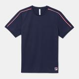 Fila Heritage Essentials Jacquard Crew Men's Tennis Apparel Fila Navy/Fila Red/White