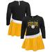 Girls Infant Black/Gold Pittsburgh Steelers Heart to Jersey Tri-Blend Dress