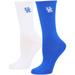 Women's ZooZatz Royal/White Kentucky Wildcats 2-Pack Quarter-Length Socks