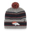 Men's '47 Graphite Denver Broncos Rexford Cuffed Knit Hat with Pom