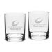 Malcolm X College Hawks 14oz. 2-Piece Classic Double Old-Fashioned Glass Set