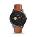 Fossil Black Golden West College The Minimalist Slim Light Brown Leather Watch