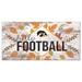 White Iowa Hawkeyes 6'' x 12'' Hello Football Wall Art