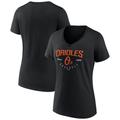 Women's Fanatics Branded Black Baltimore Orioles Live For It Team V-Neck T-Shirt