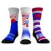 Youth Rock Em Socks Buffalo Bills Throwback Three-Pack Crew Sock Set