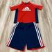 Adidas Matching Sets | Boys 4t Adidas Set. Red White And Blue. See Last Picture For Flaw | Color: Blue/Red | Size: 4tb