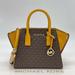 Michael Kors Bags | Michael Kors Avril Small Tz Satchel Bag | Color: Brown/Gold | Size: Small