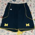 Adidas Shorts | 2014 Adidas Michigan Wolverines Basketball Jersey Shorts U Of M Vintage | Color: Blue/Yellow | Size: Xxl