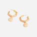 J. Crew Jewelry | J Crew Earrings Semiprecious Stone Triangle Prism Hoop Earrings | Color: Gold/Orange | Size: Os