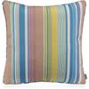 Dekokissen H.O.C.K. "Milane", bunt (blau, rosa, gelb, gestreift), B:50cm H:10cm L:50cm, Polyester, Baumwolle, Dekokissen_Sitzkissen_Kissenhüllen, mit Streifen, Kissenhülle mit Füllung, 1 Stück