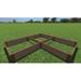 Frame It All Arrowhead 8' ft x 8' ft Composite Raised Garden Bed Composite in Brown | 11 H x 96 W x 96 D in | Wayfair 800002001