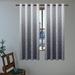 Frifoho Geometric Sheer Thermal Grommet Curtain Panels 84.0 H x 60.0 W in Polyester in Gray | 60" W x 84" L | Wayfair 02HJ6260FYHH1UAIS