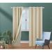 Frifoho Faux Linen Max Blackout Thermal Rod Pocket Curtain Panel Linen in Brown | 96 H x 52 W in | Wayfair 06NJ6260RGU5ER84ZU