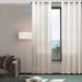 Frifoho Linen Solid Semi-Sheer Thermal Grommet Curtain Panels Linen in White | 84 H x 52 W in | Wayfair 02XQ6260YGUKEIU0U8SF