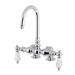 Kingston Brass Auqa Vintage 3 Handle Deck Mounted Tub Faucet in Gray | 11.31 H x 3.38 W in | Wayfair AE96T1