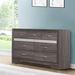 Everly Quinn 7 Drawers Double Dresser Wood in Brown/Gray | 38.75 H x 63 W x 16.5 D in | Wayfair 45C9E044A11449B2BAA9FAF7581CF147