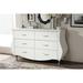 House of Hampton® Axis Modern & Contemporary Faux Leather 6-Drawer Dresser Wood in White | 31.2 H x 52.65 W x 18.14 D in | Wayfair